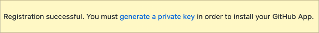 Registration confirmation banner